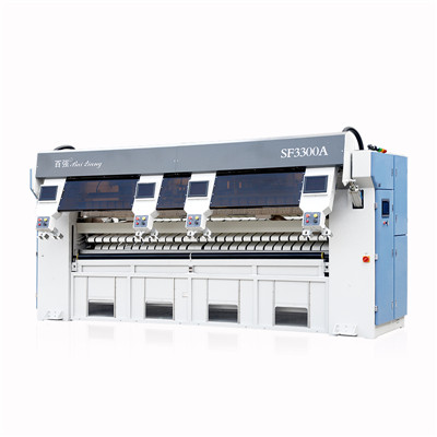 百強高速燙平線和傳統(tǒng)燙平線對比-SF3300P四工位展布機(jī)
